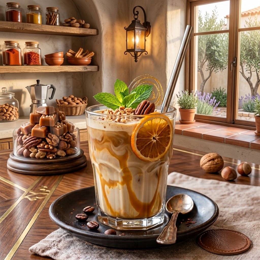 Iced Spanish Caramel Latte