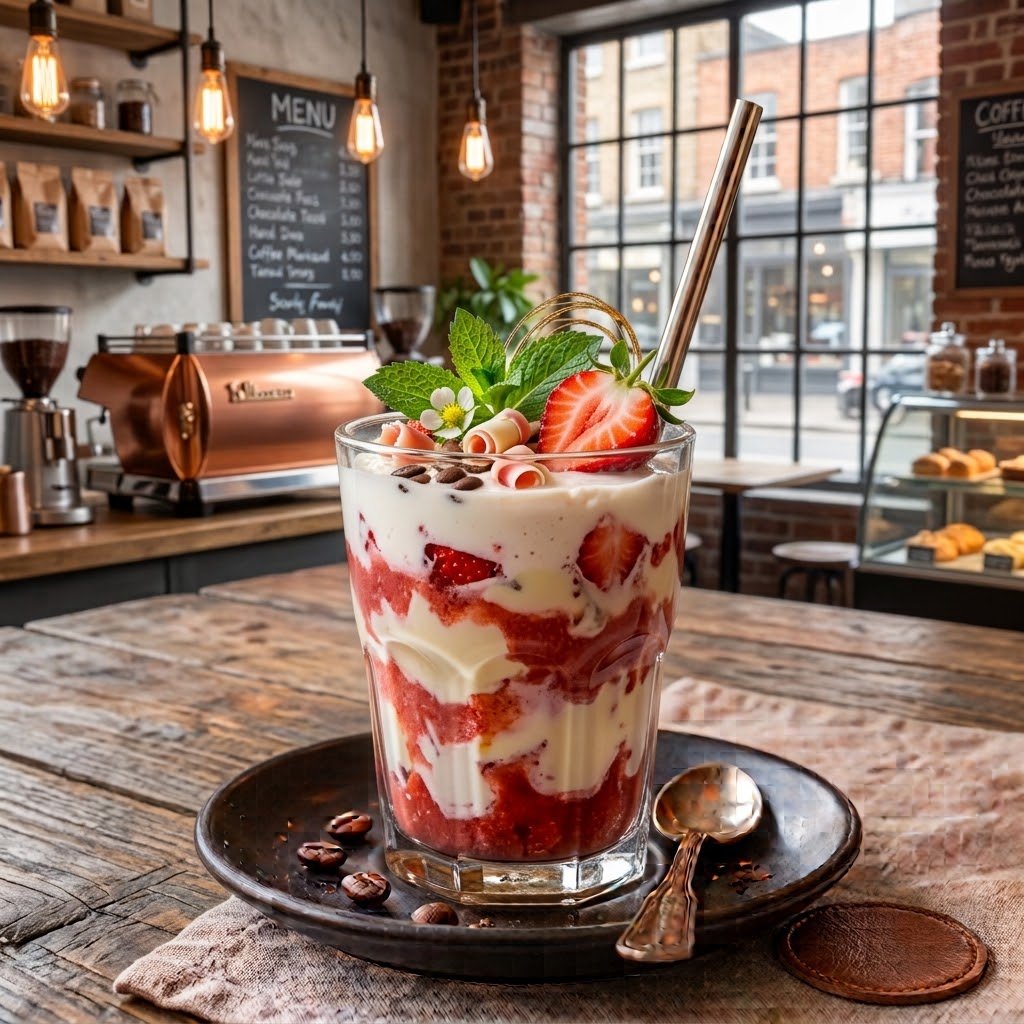 Strawberry Cream Frappe